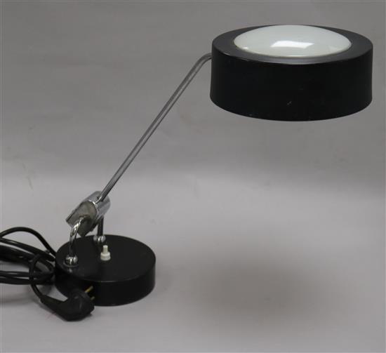A French 1960s desk lamp, Jumo H.38cm.